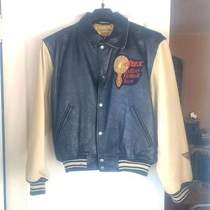 Avirex leather football jacket
